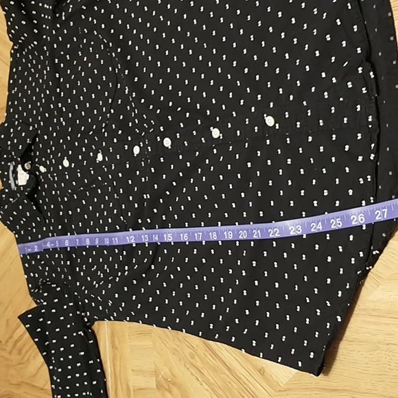 a.n.d eawy Collared Button Down Front Pocket Long Sleeve Textured S Top - Picture 6 of 13